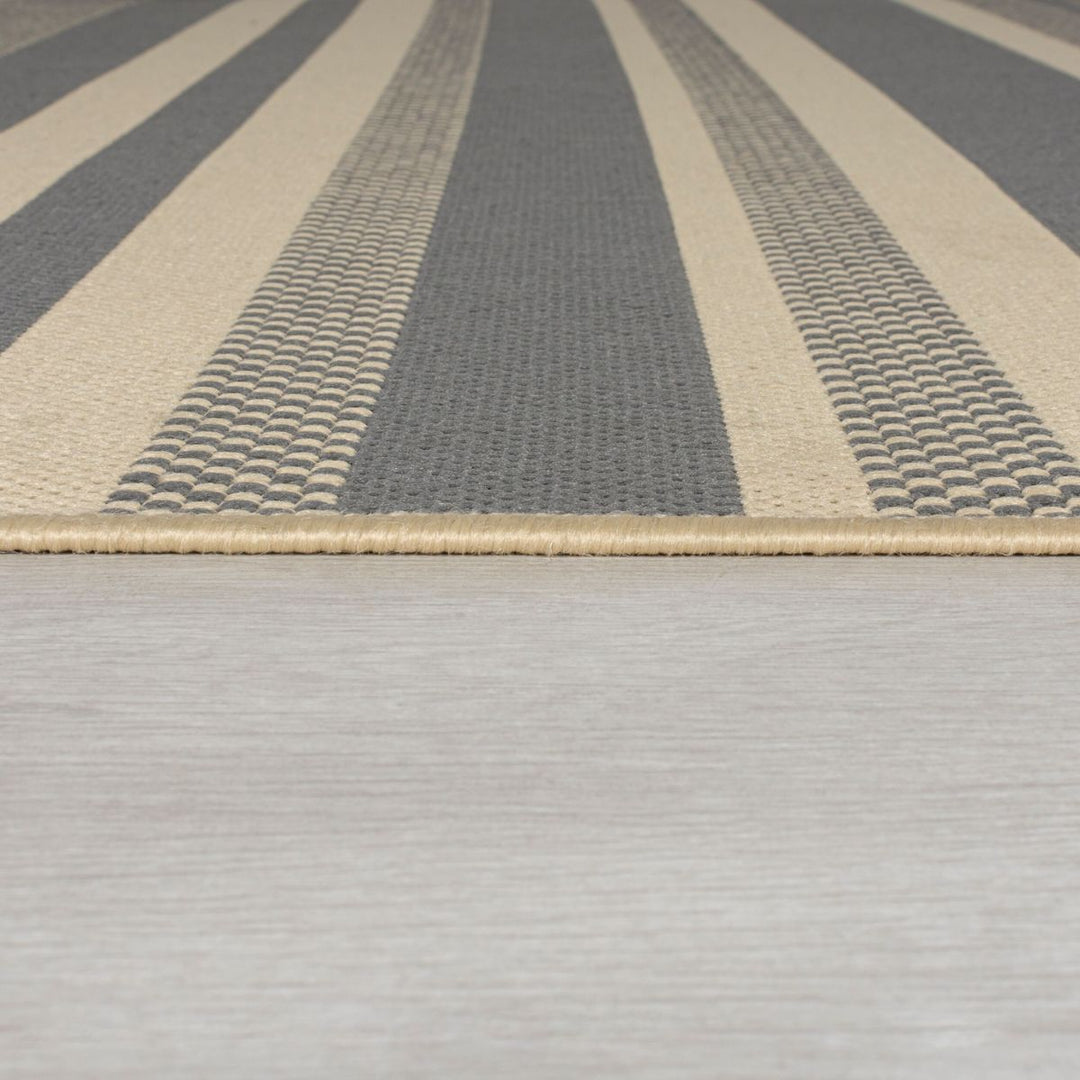 Tapis intérieur/extérieur à rayures 160x230cm