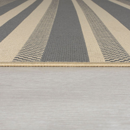 Tapis intérieur/extérieur à rayures 160x230cm
