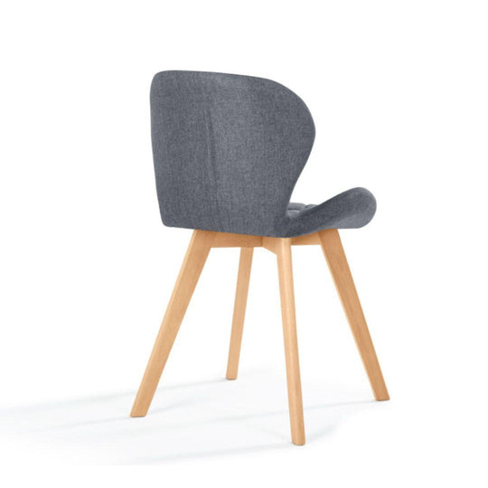 Lot de 4 chaises Gatsby gris foncé