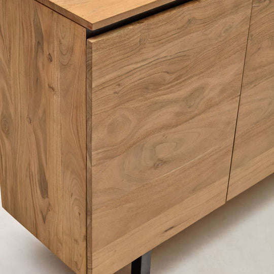 Buffet Kave Home Uxue en bois d'acacia finition naturelle 150 x 88 cm