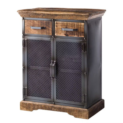 Buffet en metal et bois de manguier