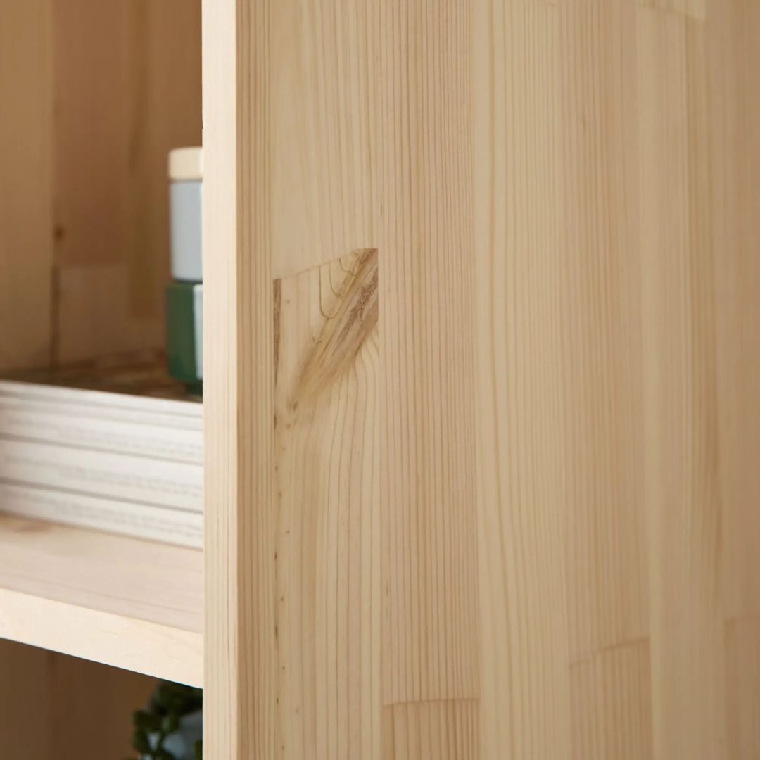 CAMIF- Etagère bois massif 2 cases horizontales Elio