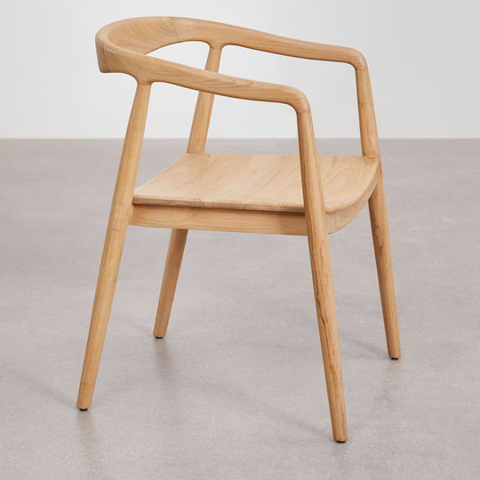 Lot de 6 chaises SKLUM de jardin en bois de teck Rokan