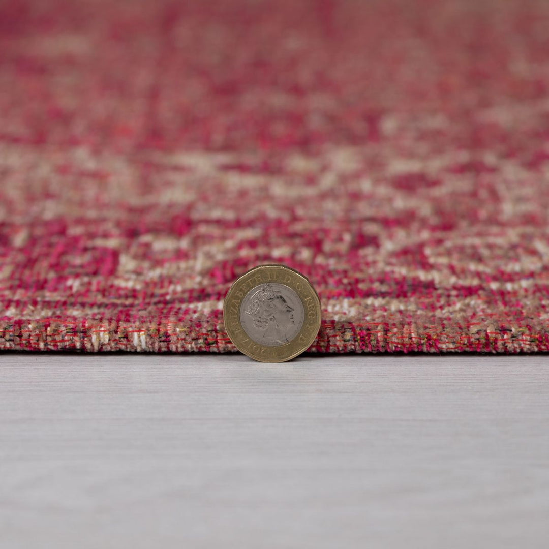 Tapis vintage Rouge et rose 155x230cm