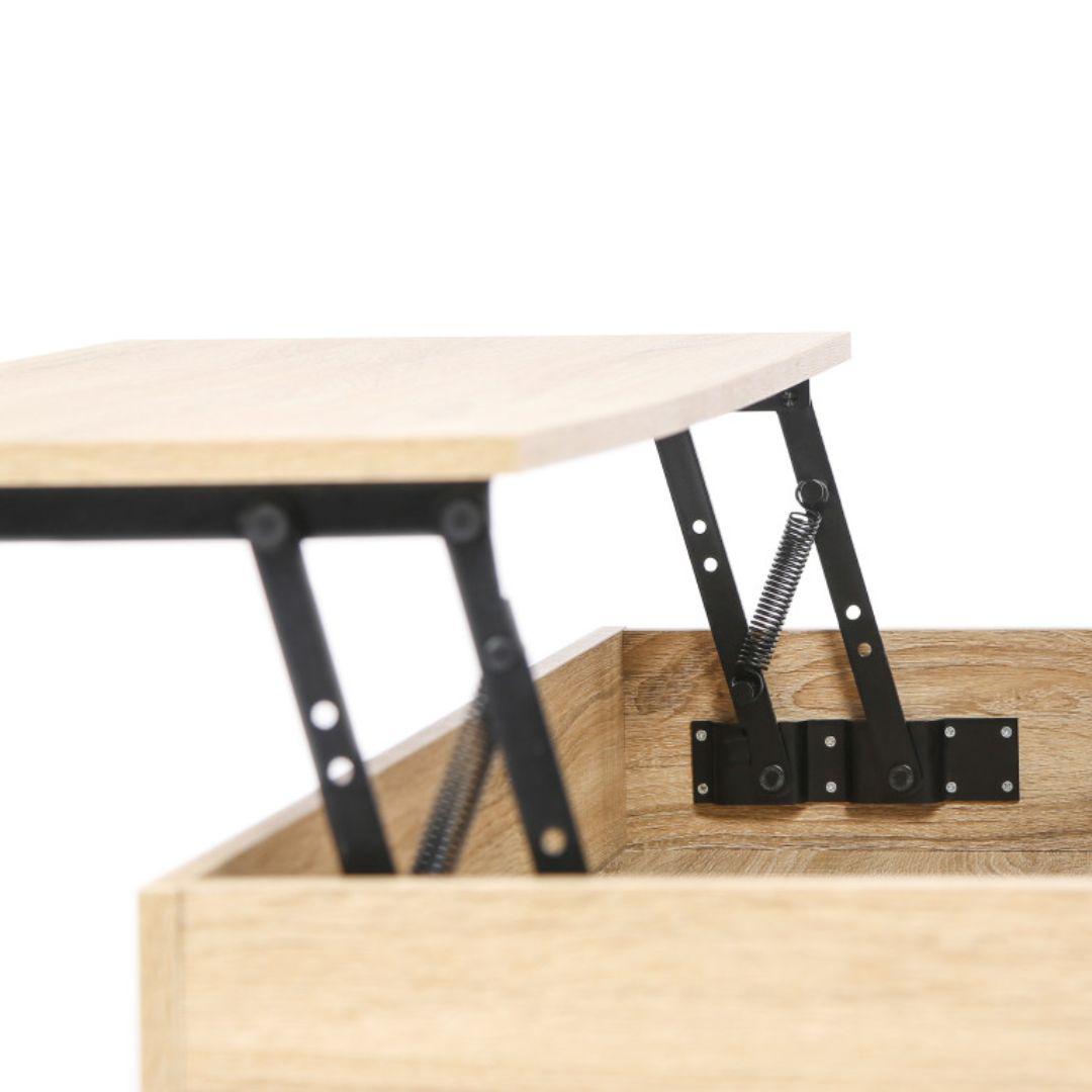 Table basse industrielle relevable Memphis