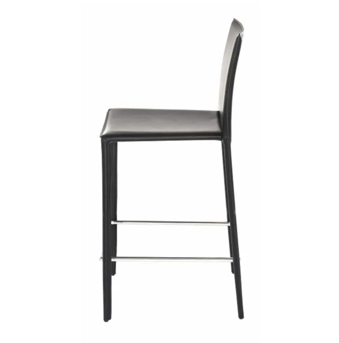 Lot de 2 tabourets de bar Zago Boréal en cuir
