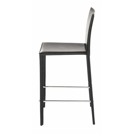 Lot de 2 tabourets de bar Zago Boréal en cuir