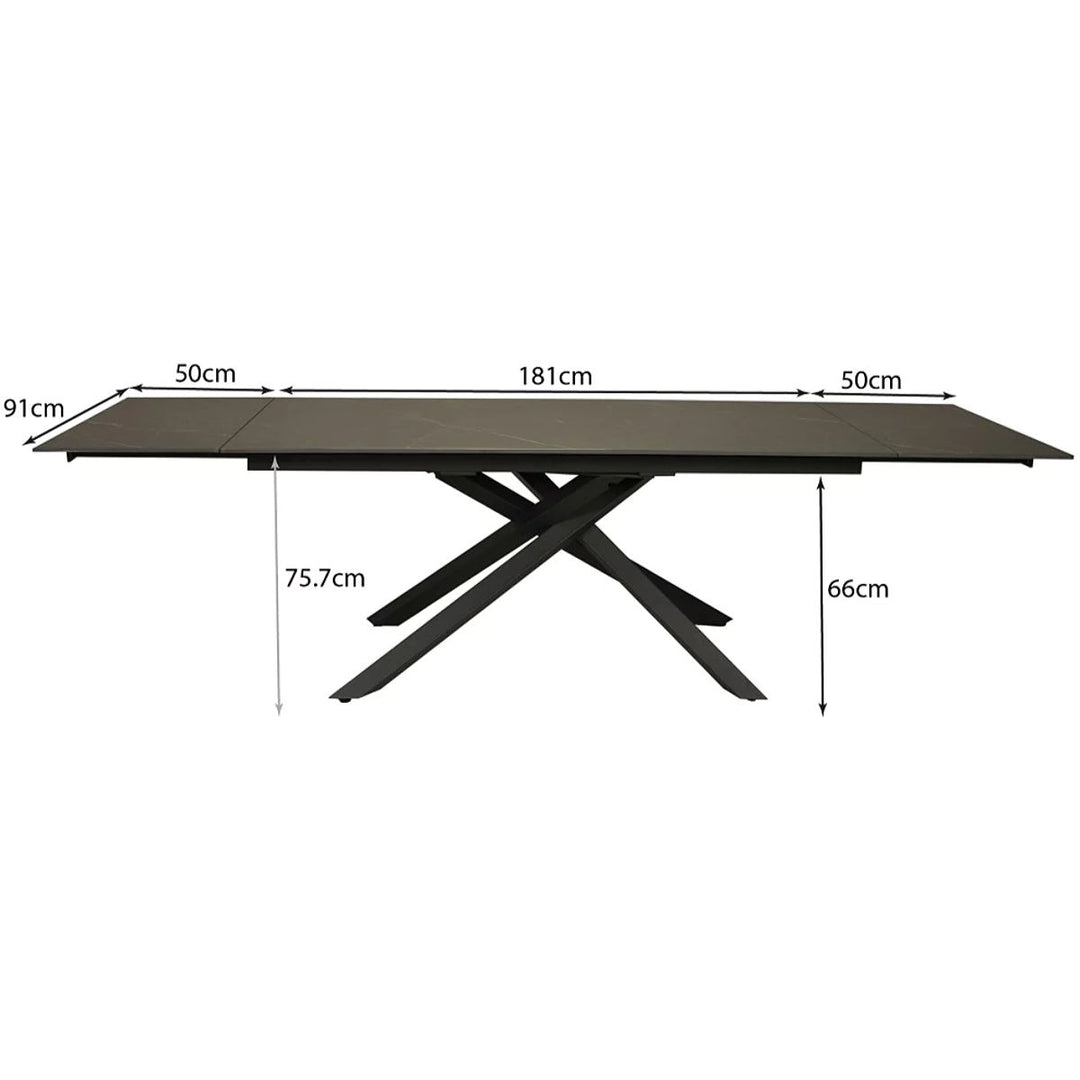 Table À manger extensible en pierre Osiris 12 personnes