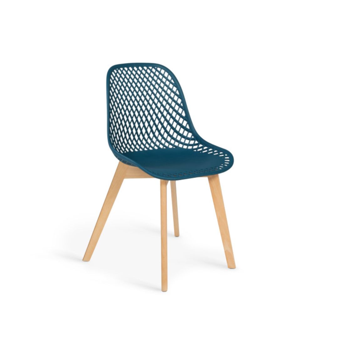 Lot de 6 chaises Maëlle Bleu