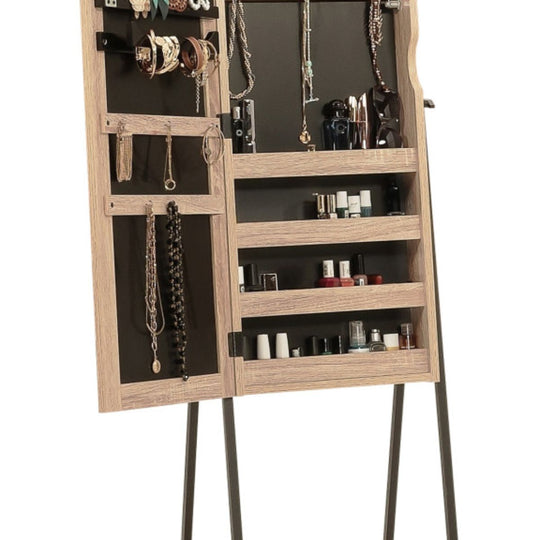 Armoire à bijoux avec roulettes