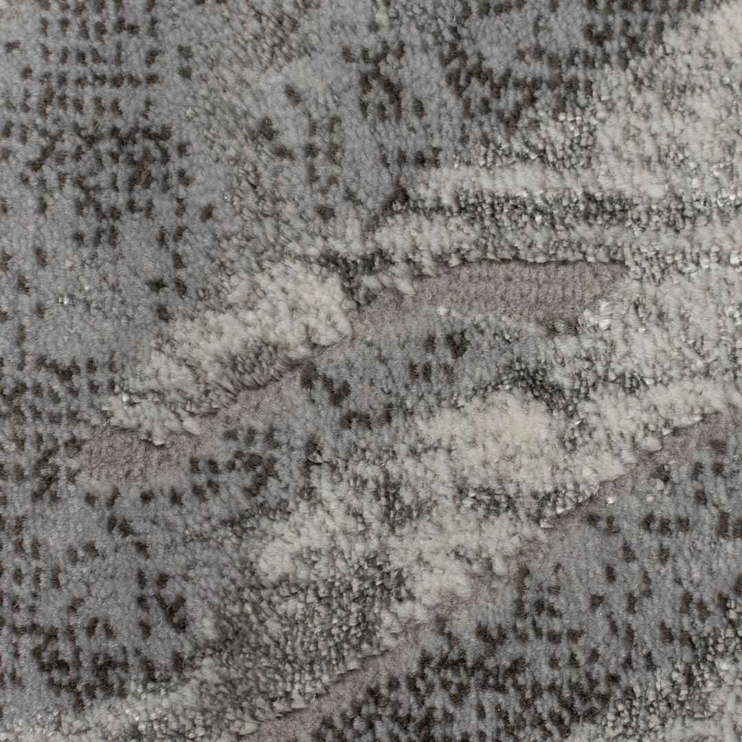 Tapis de couloir Arissa argenté 80x300cm