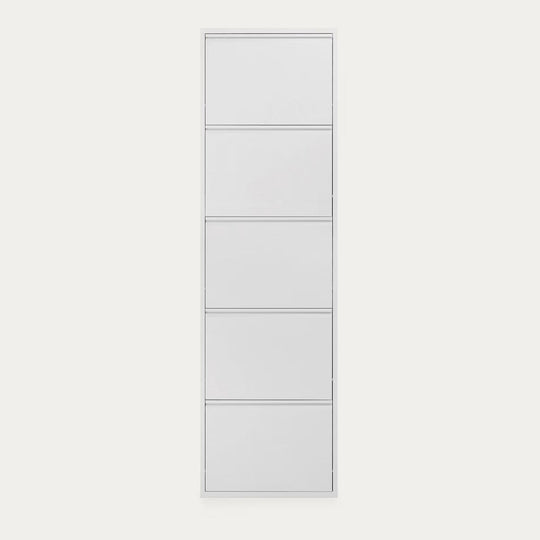Meuble chaussures Ode 50 x 168,5 cm 5 portes blanc Kave Home
