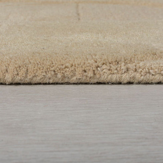 Tapis en laine rond Gigi Beige