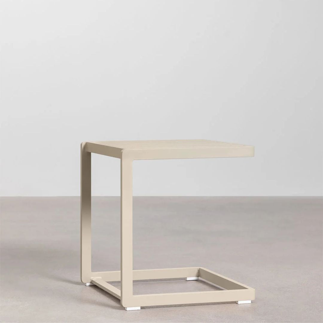 SKLUM- Lot de 4 table d'appoint de jardin carrée 40x40 cm en aluminium Dulem