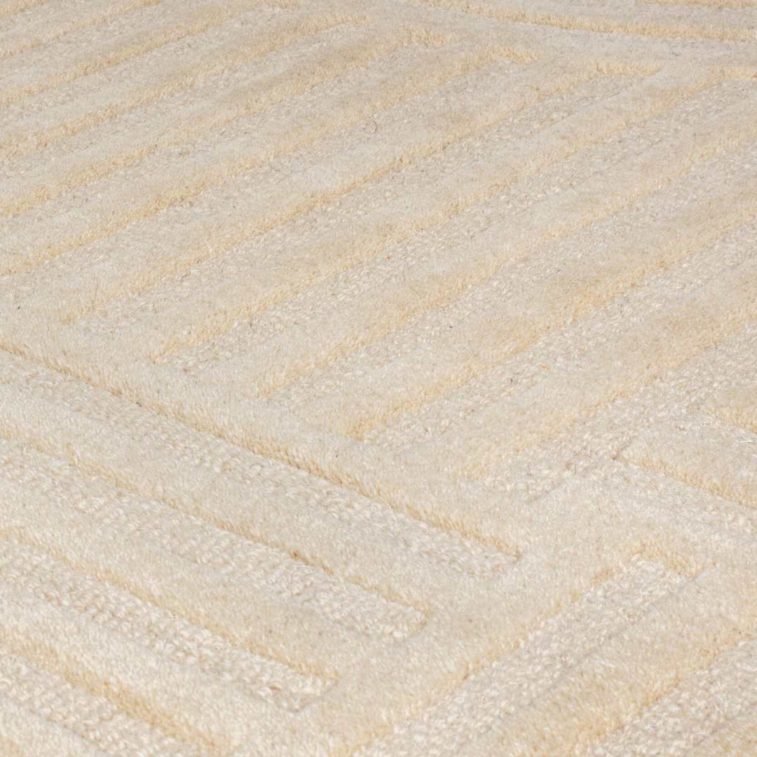 Tapis de couloir en laine Zen garden Beige