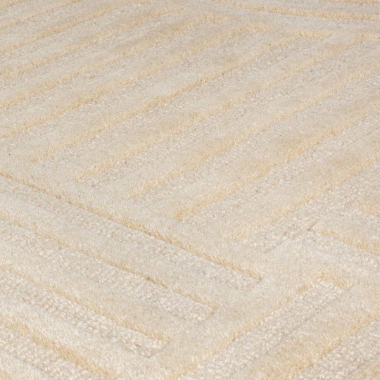 Tapis de couloir en laine Zen garden Beige