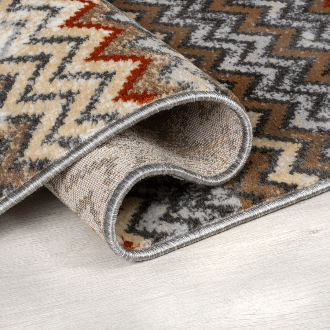 Tapis multicolore Nala chevron