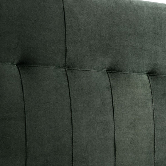 Tête de lit Napoles velours vert 160x100cm