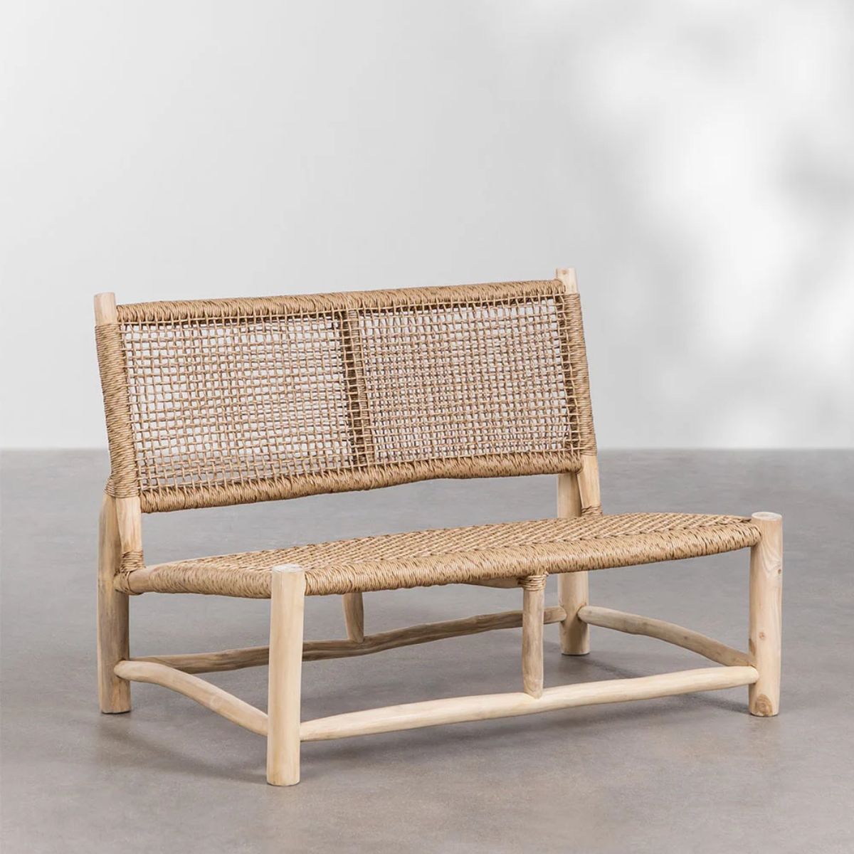 Canapé de jardin SKLUM 2 places en bois de teck Bientina