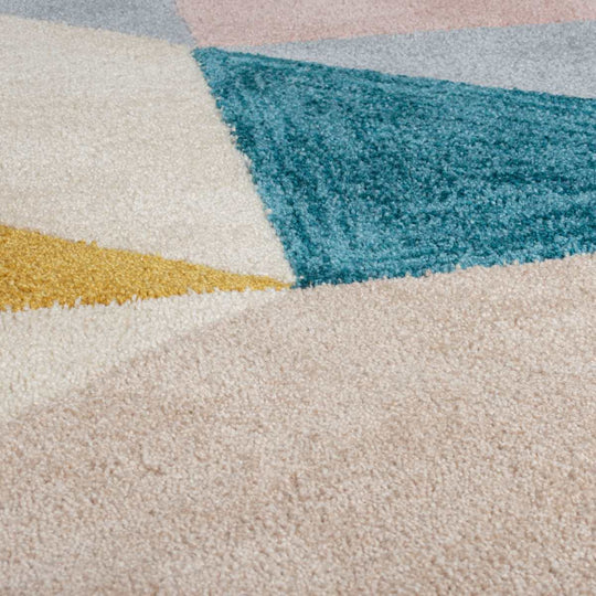 Tapis rond Metro Multicolore 133x133cm