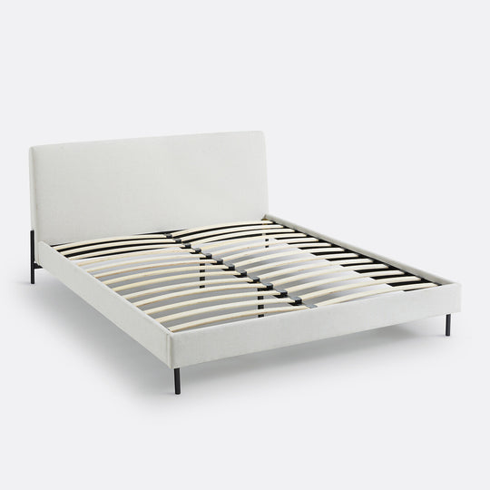 Lit beige avec sommier 160x200cm, Tella La Redoute Interieurs