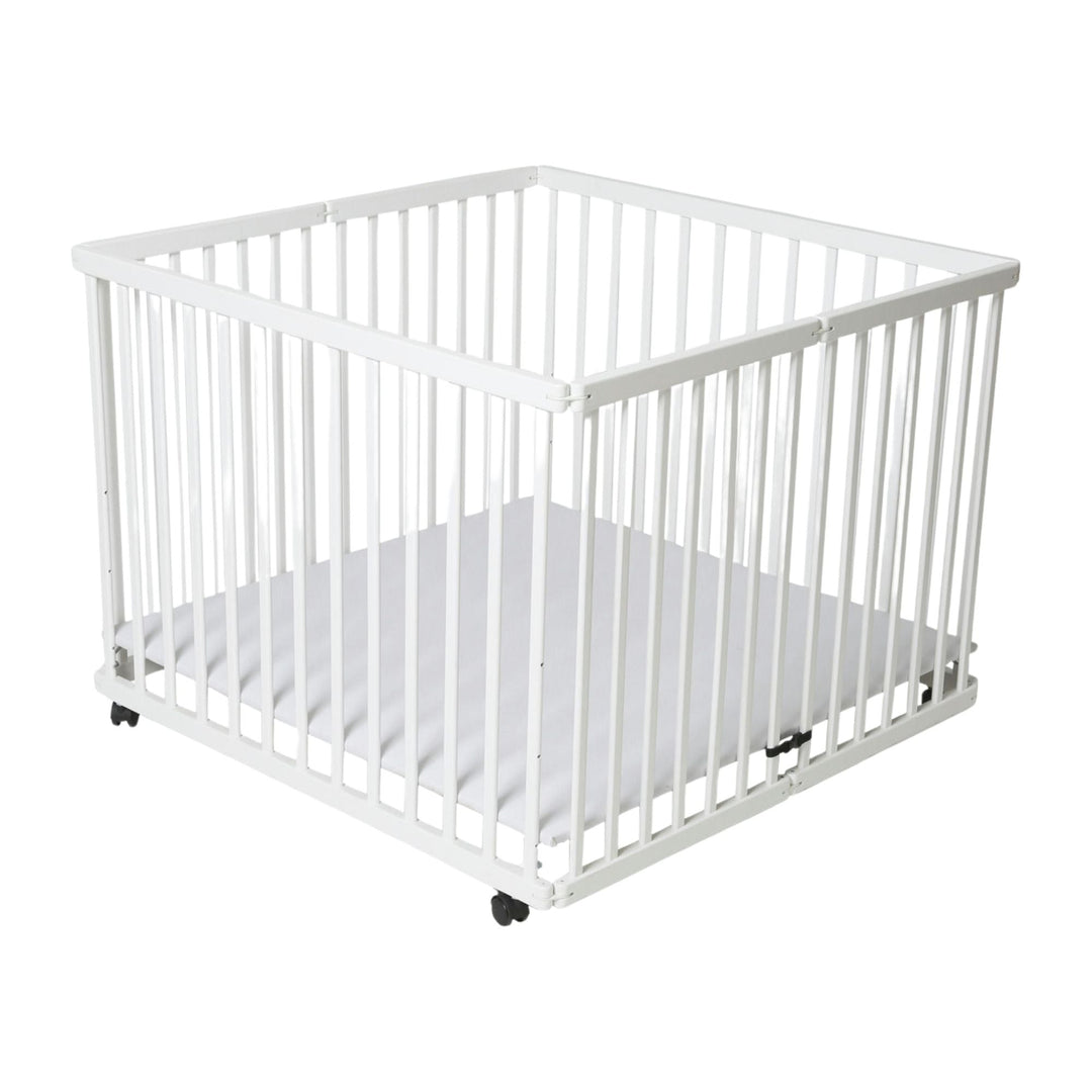 Parc en bois pliant VERTBAUDET 95x95cm blanc