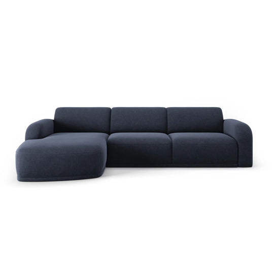 Canapé angle gauche ERIN Micadoni 4 Places Bleu foncé
