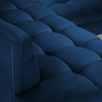 Canapé angle gauche KAROO Micadoni 5 places bleu roi