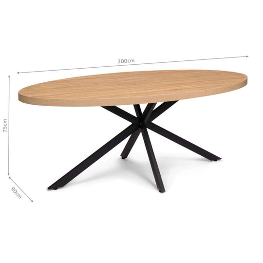 Table à manger Celeste ovale 200cm
