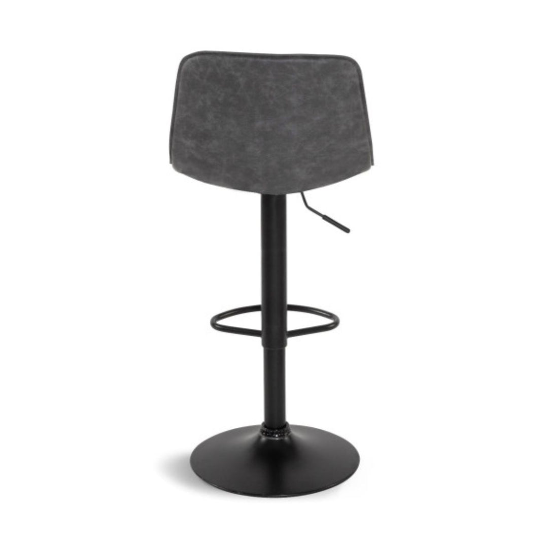 Lot de 2 tabourets Brooklyn gris anthracite