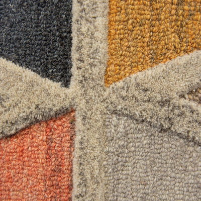 Tapis en laine Moretz multicolore