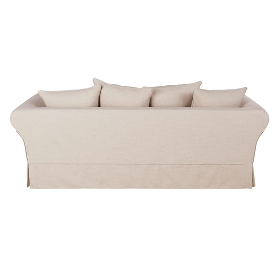 Canapé Maisons du Monde ROMA 3/4 places beige effet lin - Défaut