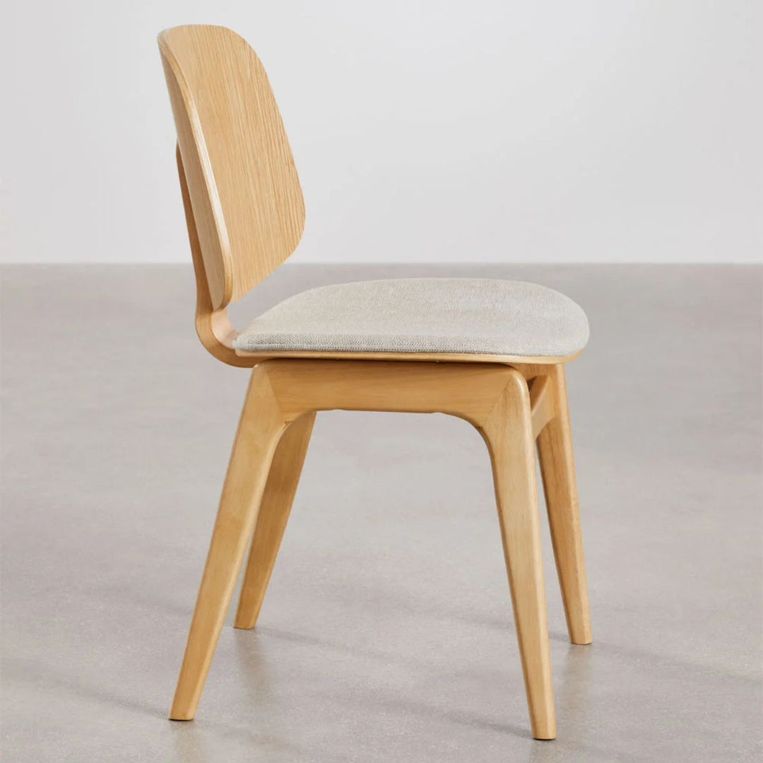 Lot de 2 chaises SKLUM de salle à manger en bois et rembourrée Canada