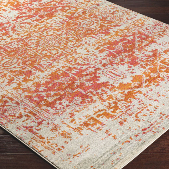 Tapis de salon vintage Juliette Orange 120x170cm