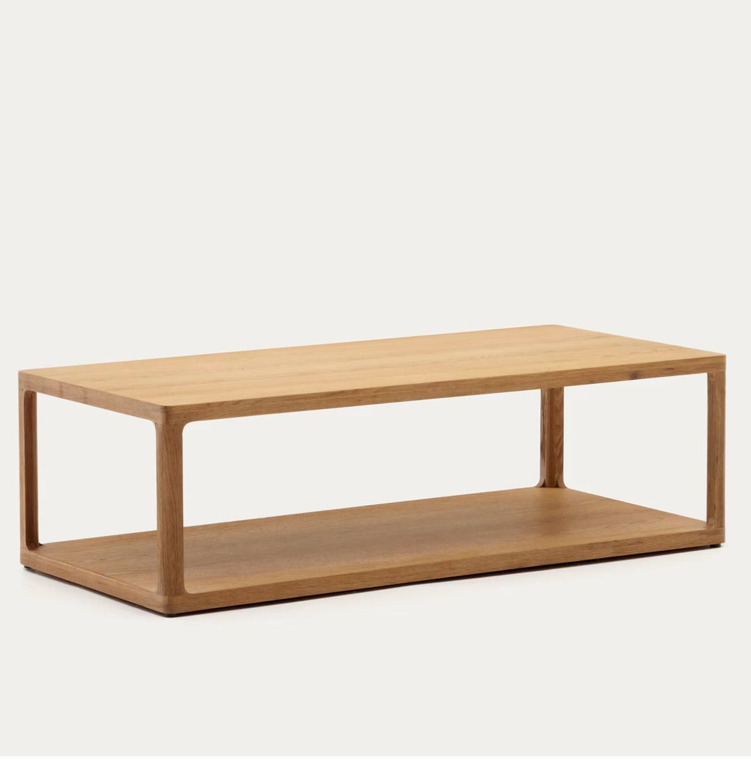 Table basse Maymai en bois de chêne 140 x 65 cm Kave Home