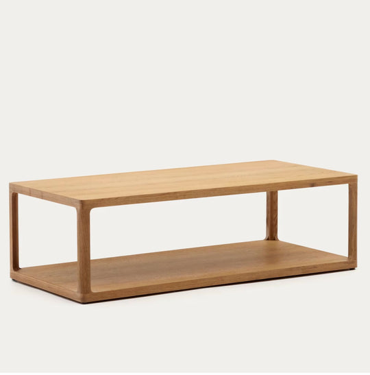 Table basse Maymai en bois de chêne 140 x 65 cm Kave Home