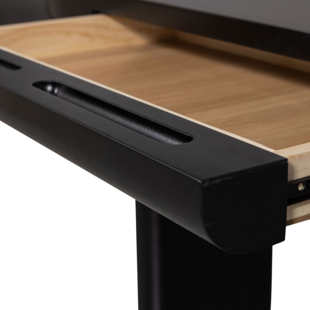 Bureau en bois noir DRAWER Mael signé WOOD