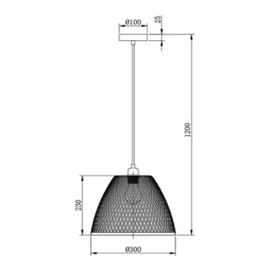 Plafonnier en bambou Raku