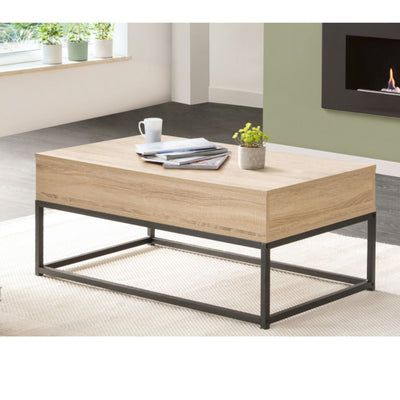 Table basse industrielle relevable Memphis