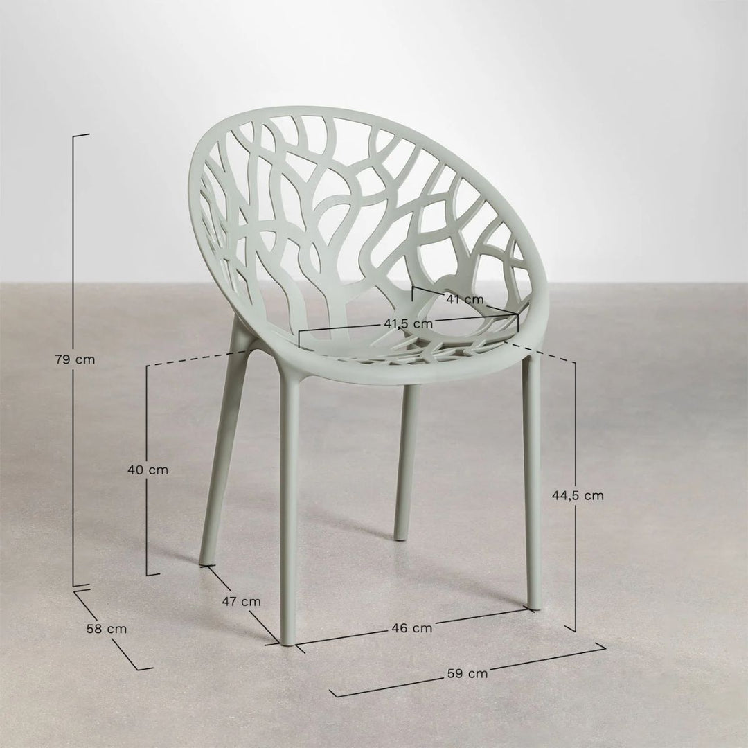 Lot de 4 Chaises SKLUM de Jardin Empilables Ores