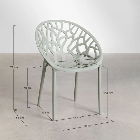 Lot de 4 Chaises SKLUM de Jardin Empilables Ores