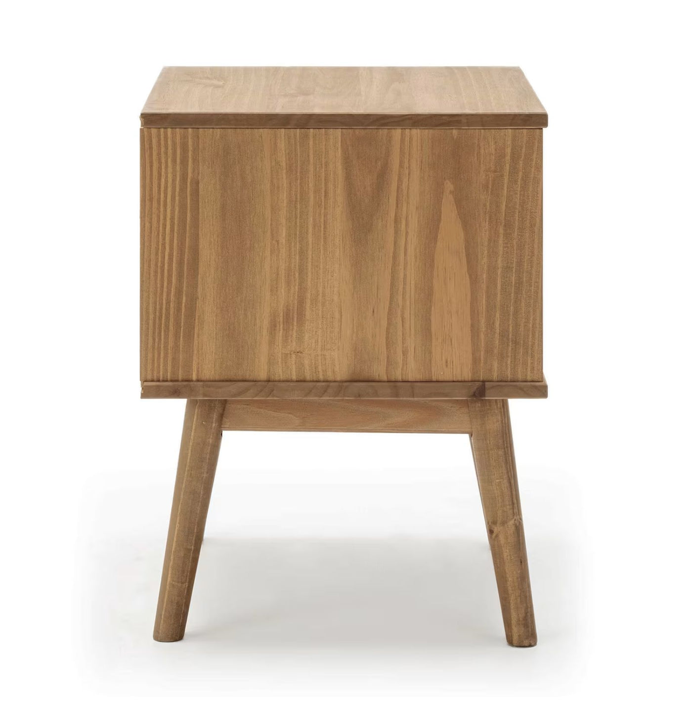 Table de chevet 2 tiroir, fabriqué en bois de pin massif