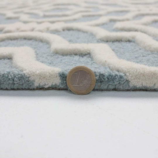 Tapis en laine Bleu Nador