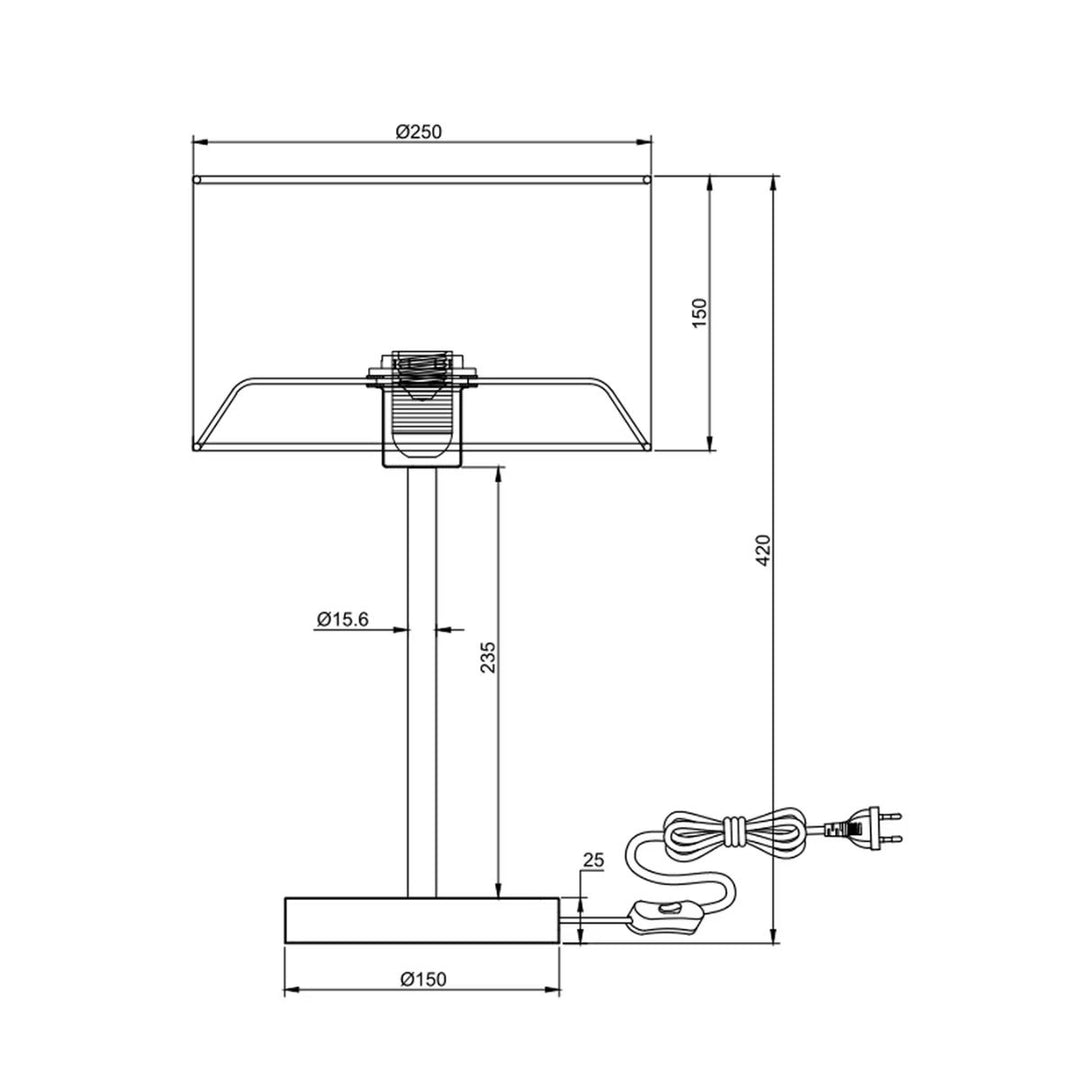 Lampe à poser KASUKI en rotin naturel, diamètre 42 cm