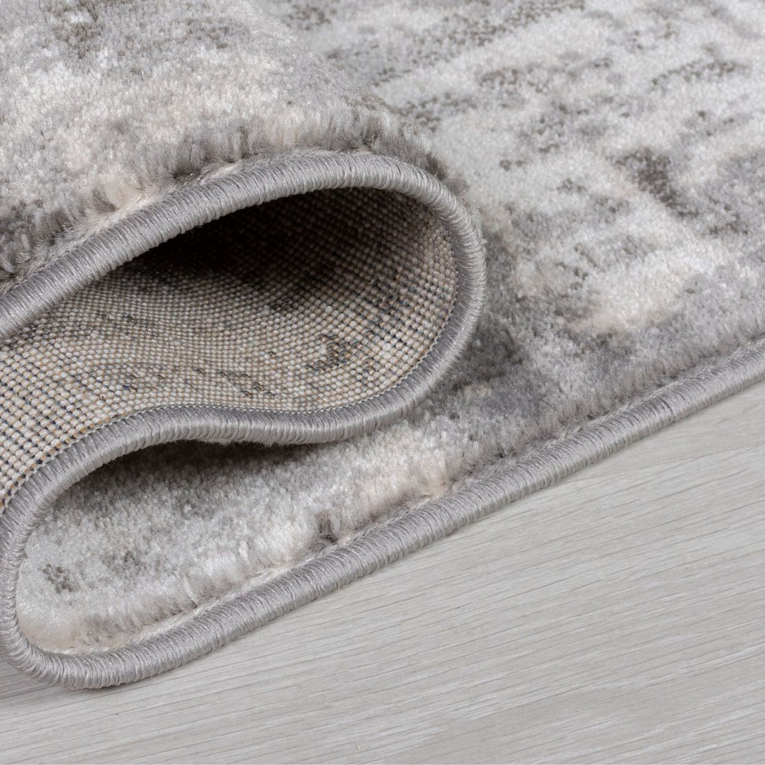 Tapis rond vintage Gris 160x160cm