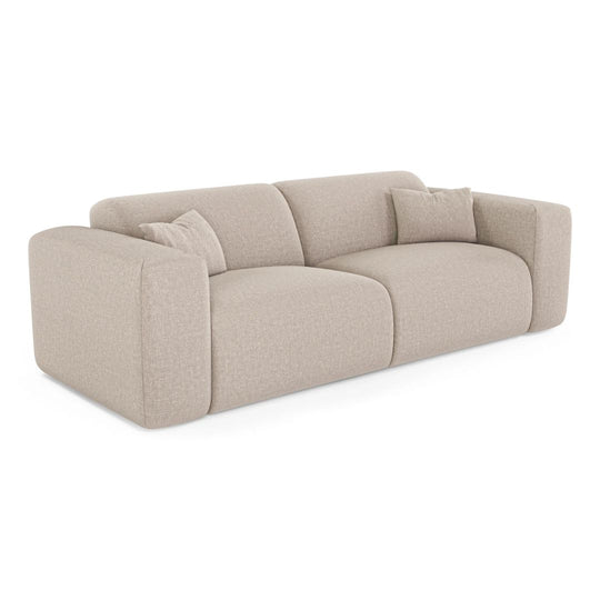 Canapé convertible express matelas Dunlopillo 140cm MYRA Tissu tramé SIA Home