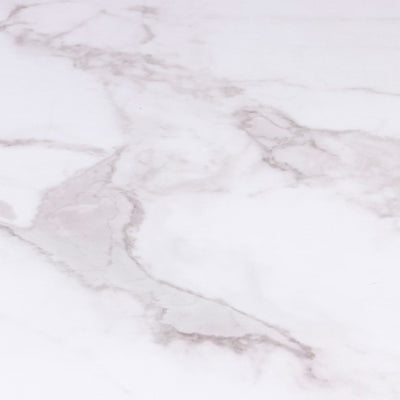 Table ronde gigogne X3 effet marbre pieds dorés