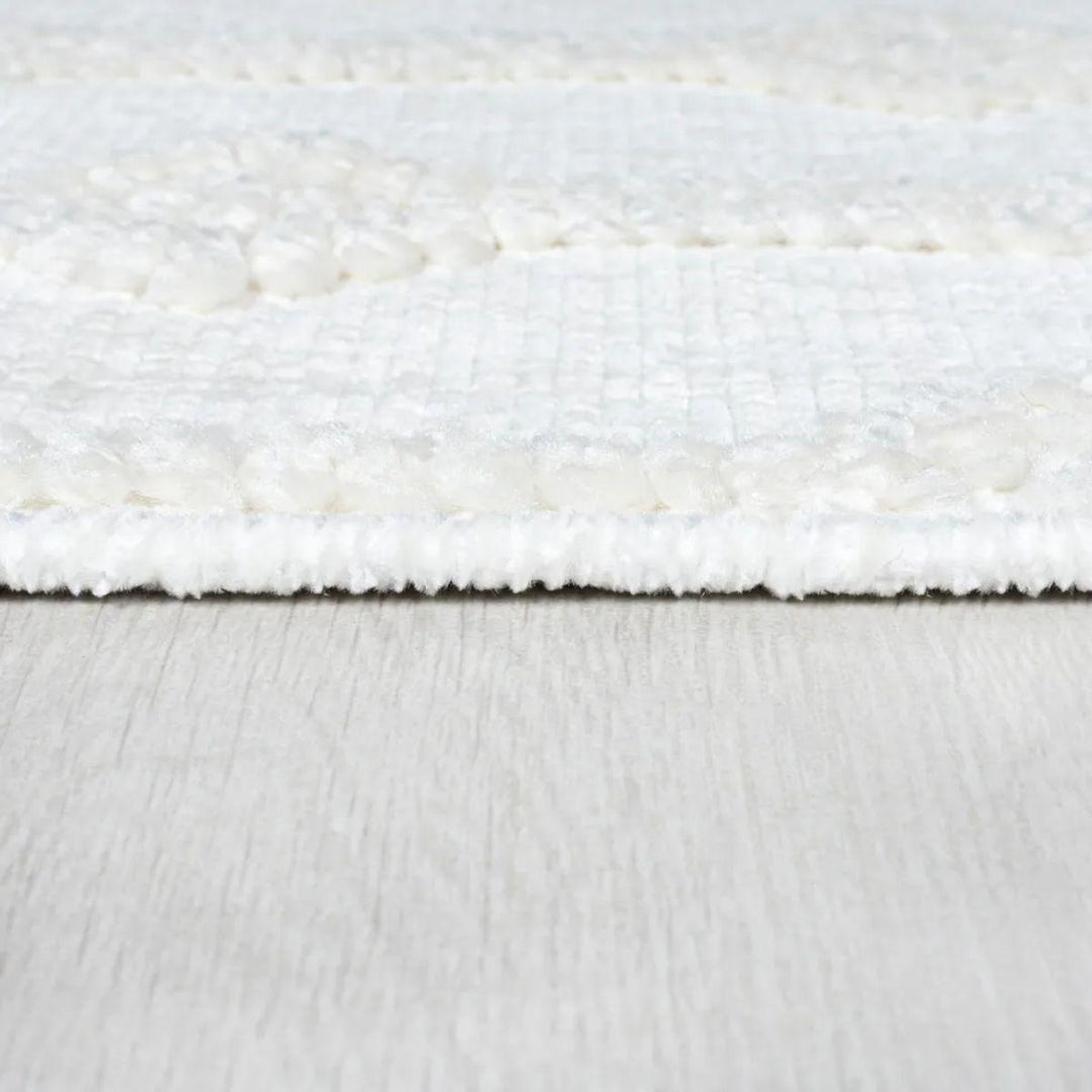 Tapis Shyla Blanc et ivoire