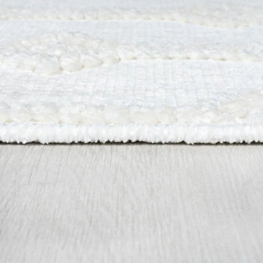 Tapis Shyla Blanc et ivoire