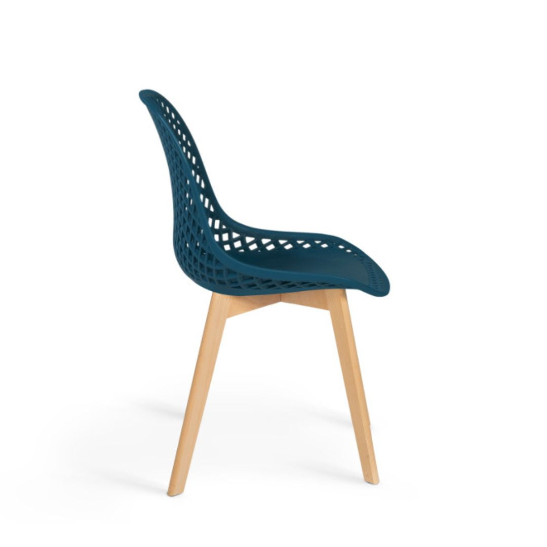Lot de 6 chaises Maëlle Bleu